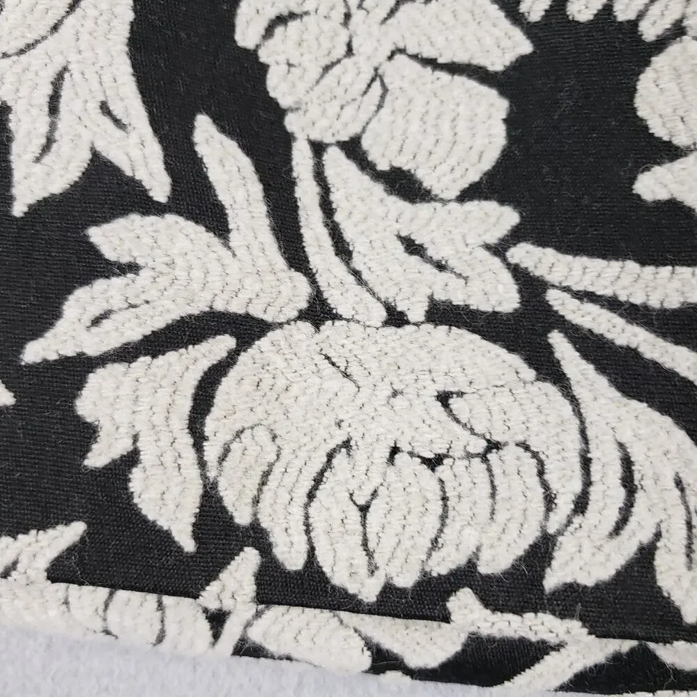 Rachel Roy Size 4 Jacquard Floral Mini Skirt‎ Black Cream Neutral Office Siren